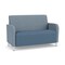 Lesro Siena Lounge Reception Loveseat, Brushed Steel, RS RainSong Back, MD Titan Seat, RS RainSong Panels SN1501 - alternate 1